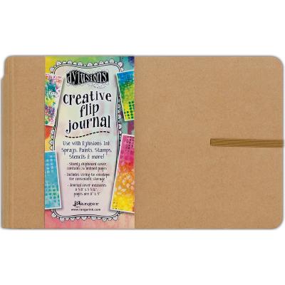 Dyan Reaveleys Dylusions Creative Flip Journal-Kraft 8.5'X5.5'