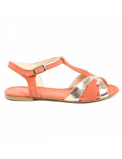 V 1969 Italia Womens Flat Sandal Red GRAZIA