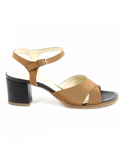 V 1969 Italia Womens Ankle Strap Sandal Brown VERA
