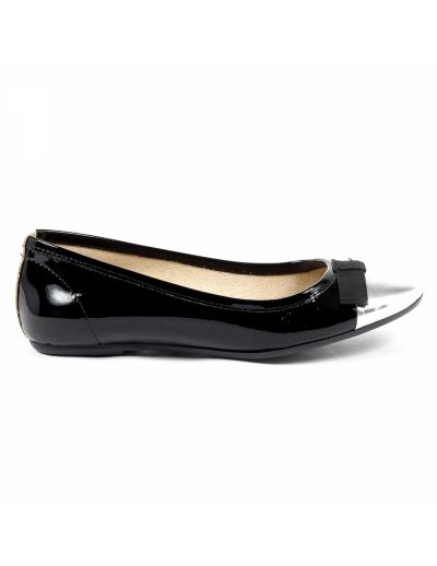 V 1969 Italia Womens Ballerina Black GEMMA