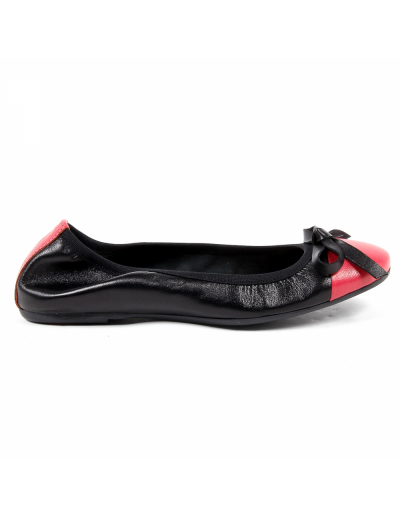 V 1969 Italia Womens Soft Ballerina Black PAMELA