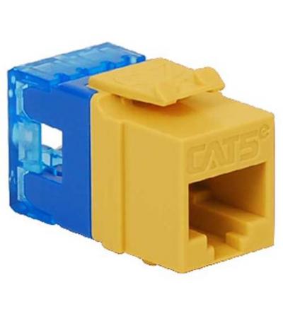 MODULE, CAT 5e, HD, YELLOW
