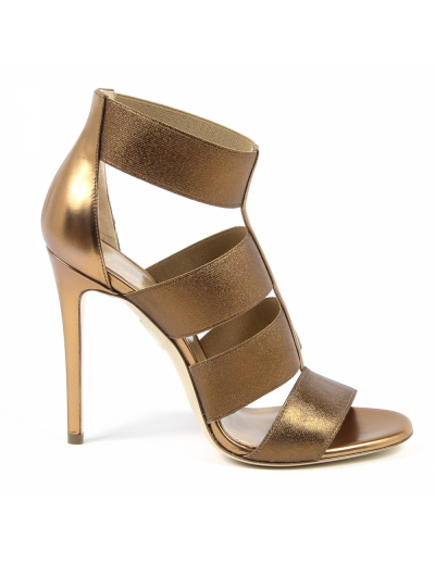 V 1969 Italia Womens Ankle Strap Sandal Bronze ELSA