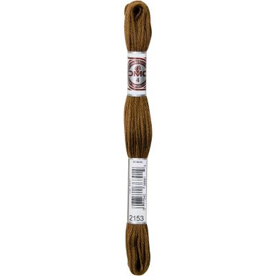 DMC 5-Strand Embroidery Soft Matte Cotton Thread 10.9yd-Very Dark Yellow Beige - Case Pack of 12