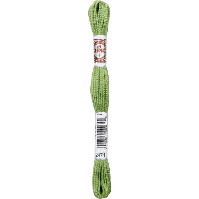 DMC 5-Strand Embroidery Soft Matte Cotton Thread 10.9yd-Very Light Avocado Green - Case Pack of 12