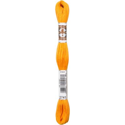 DMC 5-Strand Embroidery Soft Matte Cotton Thread 10.9yd-Medium Tangerine - Case Pack of 12