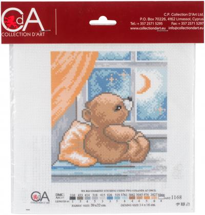 Collection DArt Stamped Cross Stitch Kit 20X22cm-Time To Sleep