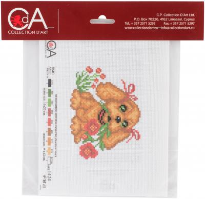 Collection DArt Stamped Cross Stitch Kit 20X22cm-My Puppy