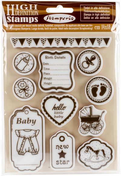 Stamperia Cling Stamp 5.5'X7'-Baby
