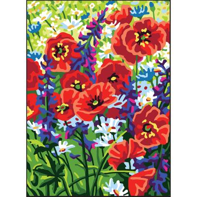 Collection DArt Needlepoint Printed Tapestry Canvas 30X40cm-Poppies