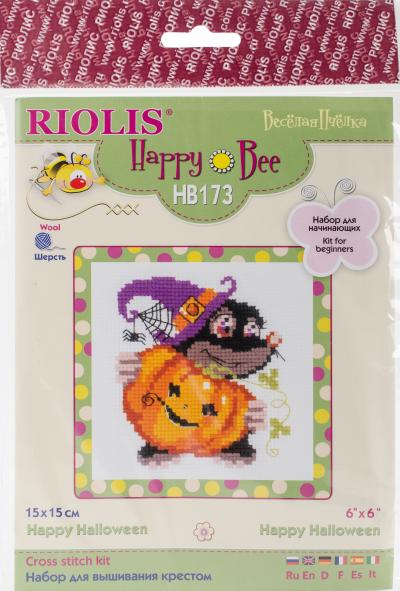 RIOLIS Counted Cross Stitch Kit 6'X6'-Happy Halloween (10 Count)