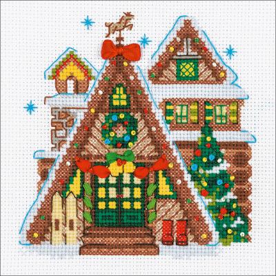RIOLIS Counted Cross Stitch Kit 6'X6'-Winter Cabin (14 Count)