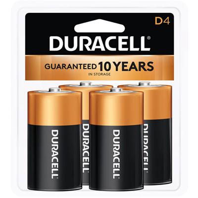 Duracell 4-Pack D Batteries