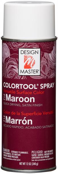 Design Master Colortool Spray Paint 12oz-Maroon