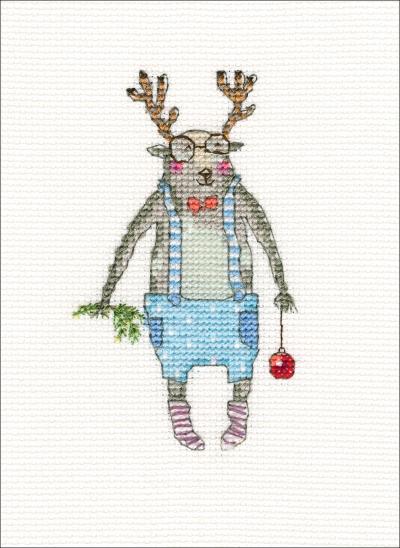 RTO Counted Cross Stitch Kit 2.75'X4.5'-Here I Am (14 Count)