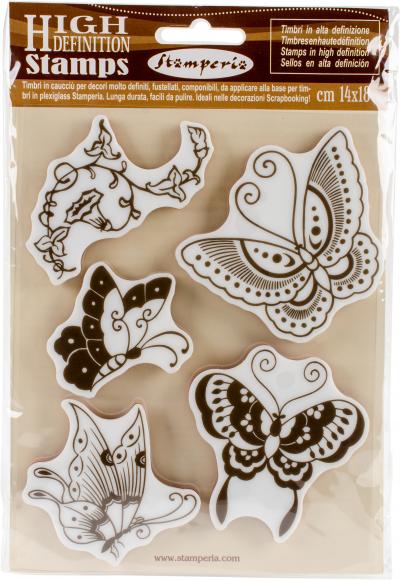 Stamperia Cling Stamp 5.5'X7'-Butterfly