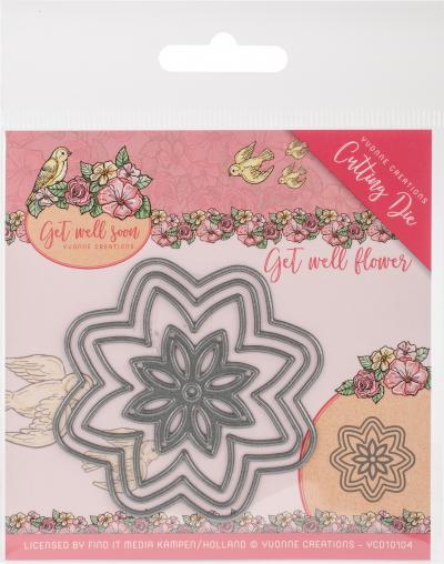 Find It Trading Yvonne Creations Get Well Soon Die-Get Well Flower