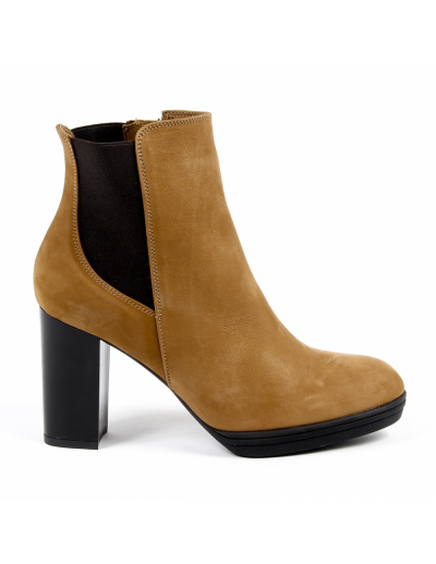 V 1969 Italia Womens Heeled Ankle Boot Brown MADELYN
