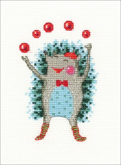 RTO Counted Cross Stitch Kit 3.5'X4.75'-Holiday Mood (14 Count)