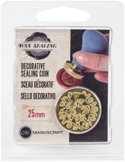 Large Decorative Sealing Coin .98'-Berry