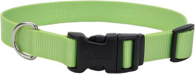 Adjustable Nylon 3/4' Dog Collar W/Tuff Buckle-Lime, Neck Size 14'-20'