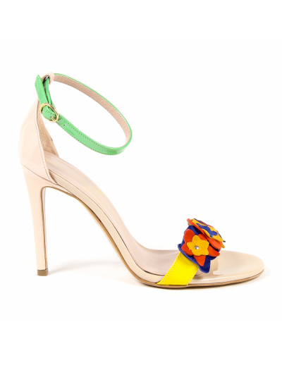 V 1969 Italia Womens Ankle Strap Sandal Multicolor CATALINA