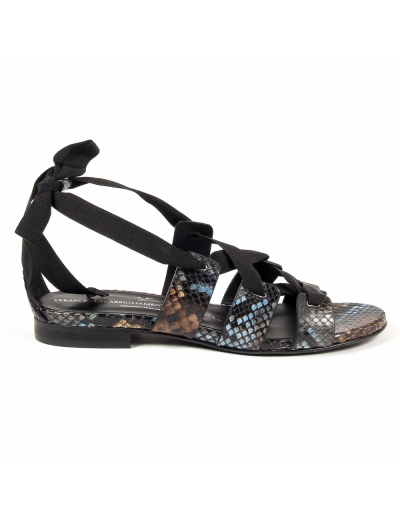 V 1969 Italia Womens Flat Sandal Multicolor MORA