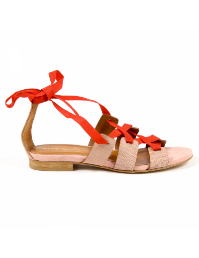 V 1969 Italia Womens Flat Sandal Multicolor MORA
