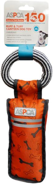 ASPCA Ruff & Tuff Canteen Dog Toy-Orange