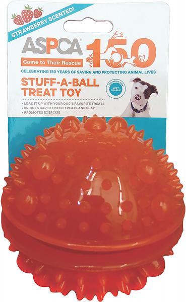 ASPCA Stuff-A-Ball Treat Dog Toy-Orange