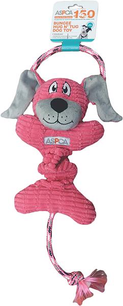 ASPCA Bungee Hug N Tug Dog Toy-Pink