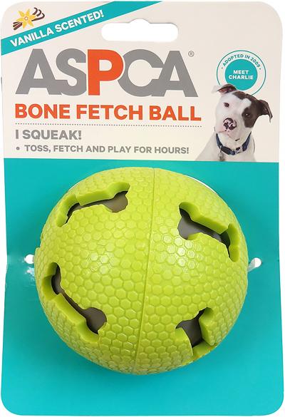 ASPCA Bone Fetch Ball Dog Toy-Green
