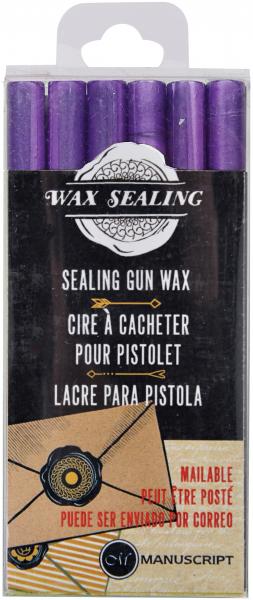 Sealing Wax Gun Sticks 6/Pkg-Lilac
