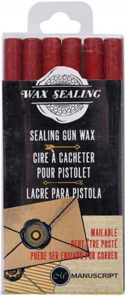 Sealing Gun Wax Sticks 6/Pkg-Red