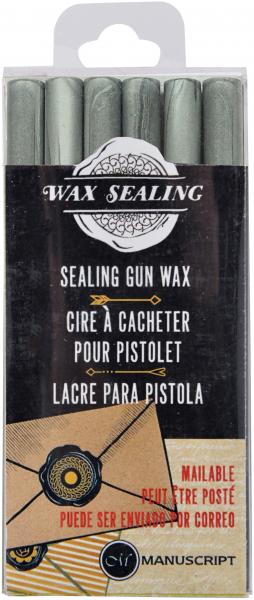 Sealing Gun Wax Sticks 6/Pkg-Silver