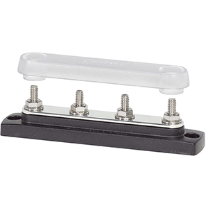 Blue Sea 2307 Common 150A BusBar - (4) 1/4'-20 Studs w/Cover