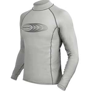 CLOSEOUT - Ronstan Long Sleeve Rash Guard Top - UPF50+ - Ice Grey - Small