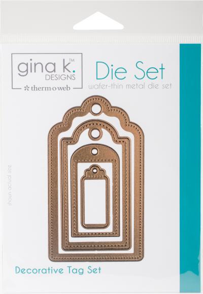 Gina K Designs 4 Nested Decorative Tags Dies-.625'' To 4''