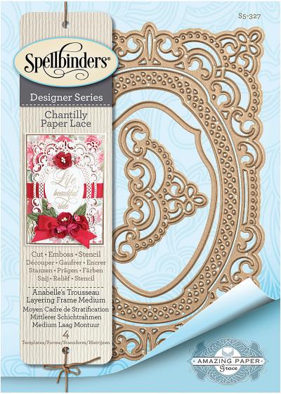 Spellbinders Chantilly Paper Lace By Becca Feeken-Annabelles Trousseau Layering Frame