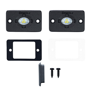 HEISE 1.5' x 3' Flush Mount Auxiliary Accent Lighting Pod - White