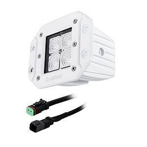 HEISE 4 LED Marine Cube Light - Flush Mount - 3'