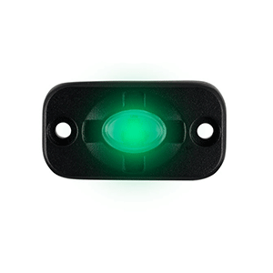 HEISE Auxiliary Accent Lighting Pod - 1.5' x 3' - Black/Green