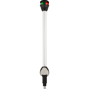 Attwood LightArmor Bi-Color Navigation Pole Light w/Task Light - Straight - 10'