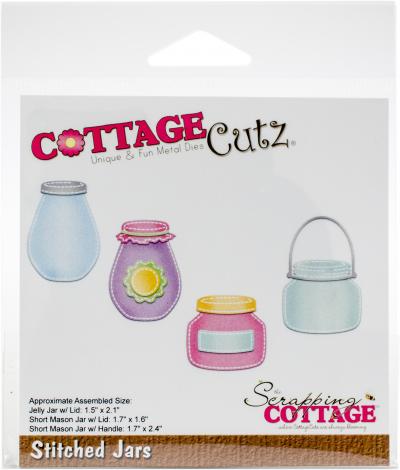 CottageCutz Die-Stitched Jars 1.5' To 2.4'