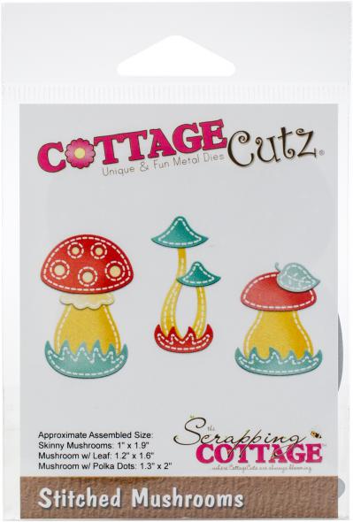 CottageCutz Die-Stitched Mushrooms 1' To 2'