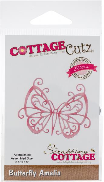 CottageCutz Elites Die-Butterfly Amelia 2.5'X1.9'