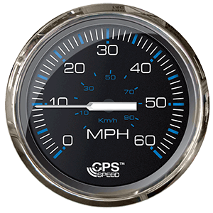 Faria Chesepeake Black SS 4' Studded Speedometer - 60MPH (GPS)