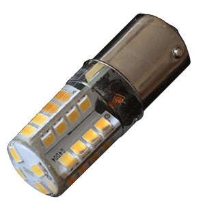 Lunasea BA15D Silicone Encapsulated LED Light Bulb - Cool White