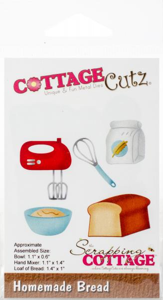 CottageCutz Die-Homemade Bread, 1.7'X1.3'