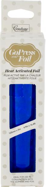 Couture Creations Foil 5'X16.4-Iridescent Triangular Blue